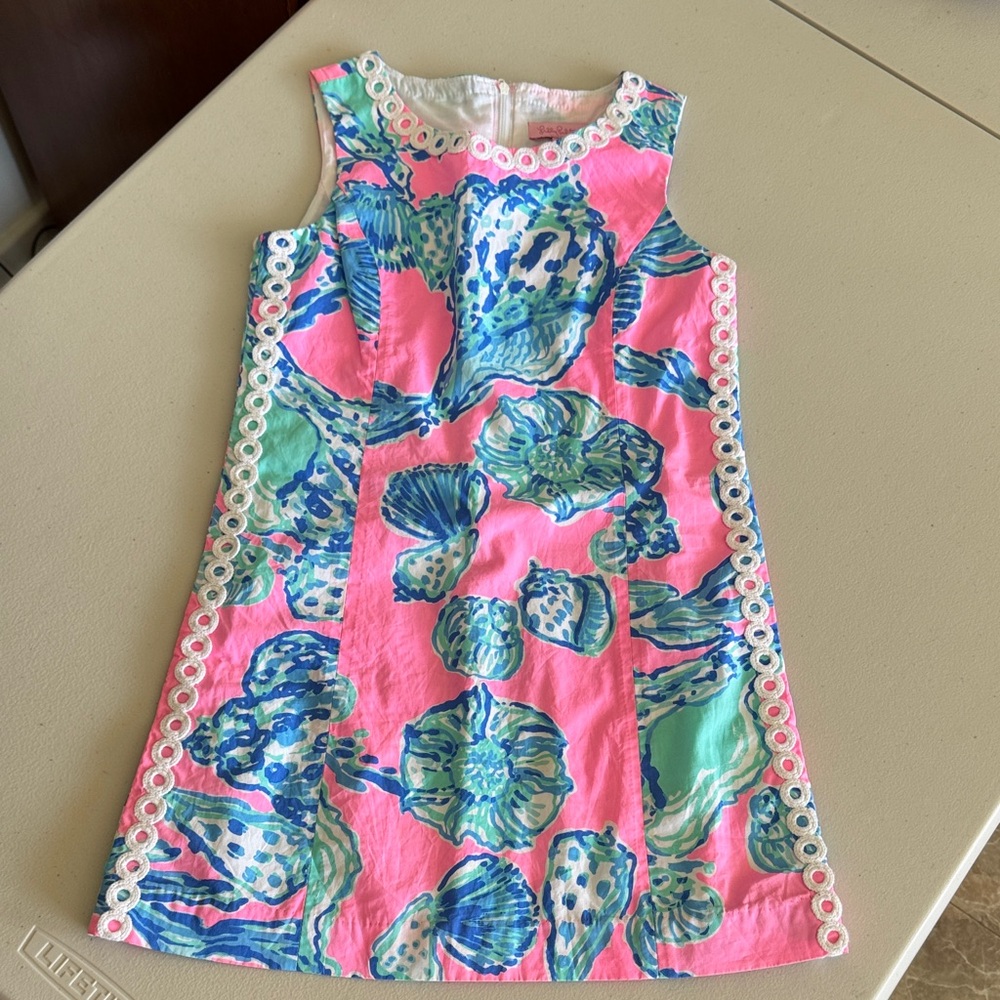 Lilly Pulitzer Pink and Blue Floral Kids Dress
